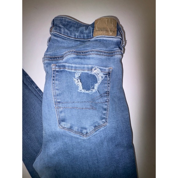 American Eagle Outfitters Denim - American‎ Eagle Outfitters Hi Rise Jeggings Distressed Jeans Womens Size 6 Short